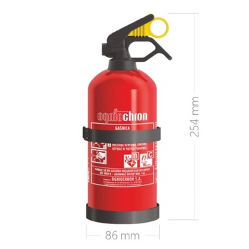 АВТОМОБИЛЬНЫЙ ОГНЕТУШИТЕЛЬ ПОРОШКОВЫЙ ОГНЕЗАЩИТНЫЙ ВС 1кг С РУЧКОЙ ДЛЯ ВЕШАЛКИ 2024