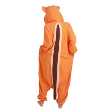 PIŻAMA ZWIERZĘTA Wiewiórki Full Body Kigurumi wiew