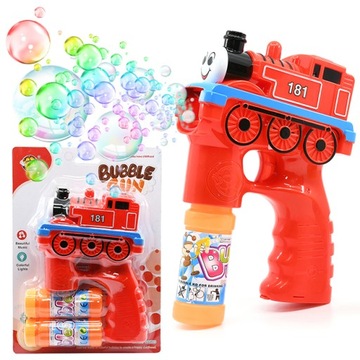 PISTOLET DO BANIEK MYDLANYCH LOKOMOTYWA + PŁYN