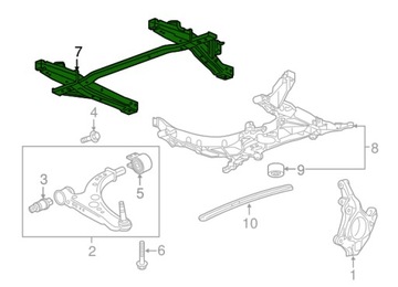 ПЕРЕДНЯЯ ПОПЕРЕЧНА CHEVROLET VOLT 22983522