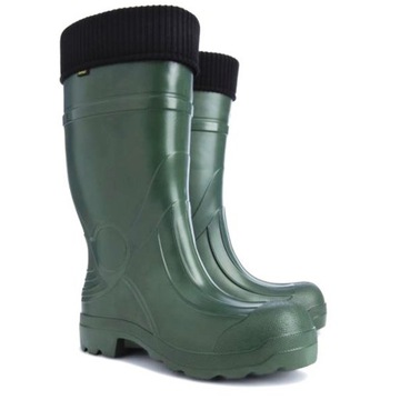 МУЖСКИЕ СВЕТЛО-ЗЕЛЕНЫЕ БОТИНКИ ИЗ ПЕНРЕЗИНОВОЙ РЕЗИНЫ 45