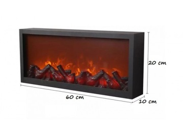 NOWOCZESNY KOMINEK ELEKTRYCZNY LED OZDOBA POMIESZCZENIA