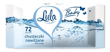 LULA Chusteczki nawilżające 99% wody 72 szt.