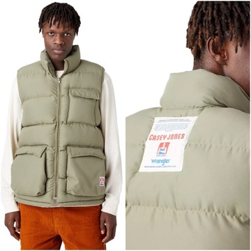 WRANGLER PUFFER VEST CASEY JONES MĘSKA KAMIZELKA BEZRĘKAWNIK W4M7VGX1X XL