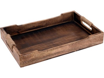 Taca do Serwowania 37,5 x 26 x 5 cm - DREWNO MANGO