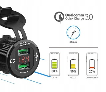 FreedConn MC3084G ПРИкуриватель ДЛЯ МОТОЦИКЛА USB