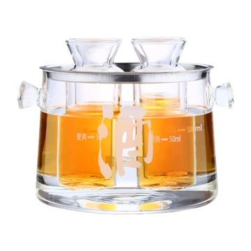 Набор для сакэ Высококачественный стеклянный горшок для сакэ