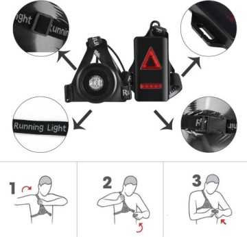 НАГРУДНЫЙ БЕГОВЫЙ ФОНАР SPORT IPX