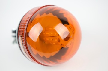 STROBOSKOP KOGUT 40 LED TRZPIEŃ LAMPA BŁYSKOWA POMARAŃCZOWA 12V 24V