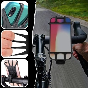 ПРОЧНЫЙ ВЕЛОСИПЕДНЫЙ ДЕРЖАТЕЛЬ ДЛЯ ТЕЛЕФОНА, ВЕЛОСИПЕДНОГО РУЛЯ, СИЛИКОНОВЫЙ, РЕГУЛИРУЕМЫЙ