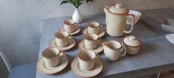 Tułowice zestaw śniadaniowy PRL porcelit unikat