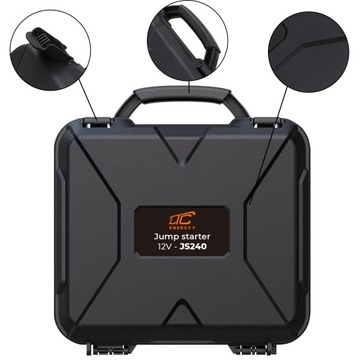 BOOSTER JUMP STARTER ROZRUCH 2500A 12V POWERBANK 65W 24000 MAH QC PD