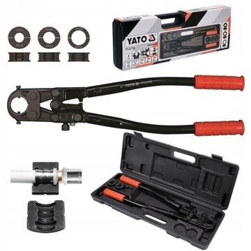 ПРЕСС-ПРЕСС YATO ОБЖИМНАЯ МАШИНА PEX-AL-PEX ТРУБНЫЕ МАТЕРИАЛЫ 16 мм 20 мм 26 мм YT-21750