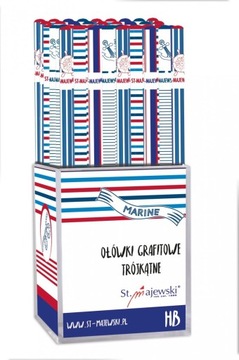 Ołówki trójkątne HB Marine Majewski