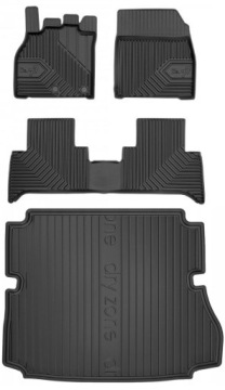 Set 77 Koberce a rohože Renault Grand Scenic 3 2009-2016 7os
