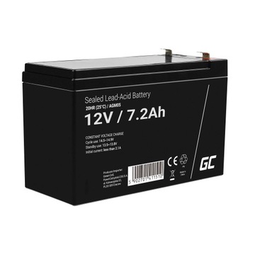 Akumulator AGM 12V 7.2Ah Bezobsługowy do UPS ALARM