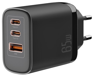 BQual ŁADOWARKA SIECIOWA GaN3 Pro 65W 2xUSB-C/ 1xUSB