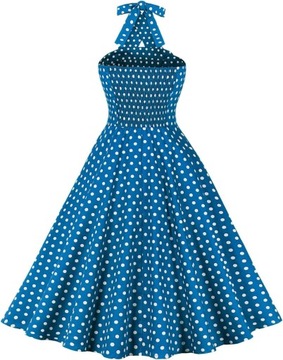 Długa suknia wieczorowa z lat 50. damska sukienka wieczorowa w stylu