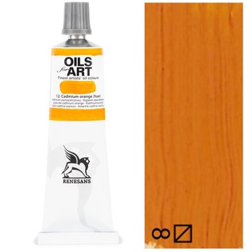 Farba Olejna OILS FOR ART artystyczna Renesans 60ml 12 KADMIUM POMARAŃCZOWY