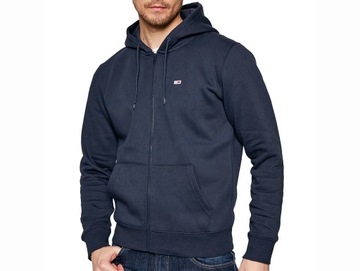 Bluza męska TOMMY JEANS TJM FLEECE ZIP THRU HOODY TWILIGHT NAVY