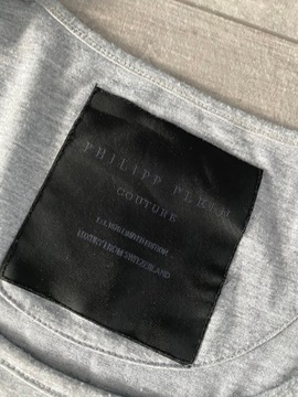 Bluzka t-shirt Philipp Plein roz XS hologram unika