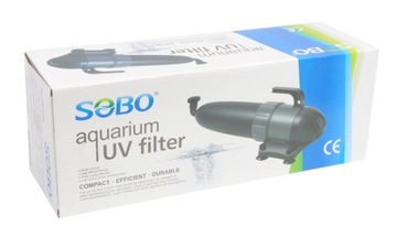 SOBO UV-C СТЕРИЛИЗАТОР 7 Вт + НАСОС ПРОТИВ ВОДОРОСЛЕЙ И ЗЕЛЕНОЙ ВОДЫ