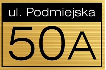 TABLICA TABLICZKA ADRESOWA NUMER DOMU 30x25 cm Wg