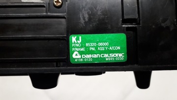 KORANDO II 2 96- PANEL VENTILACE KLIMATIZACE