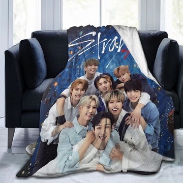 Flanelowy koc Stray Kids boysband