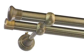 KARNISZ METAL PODWÓJNE 19 / 240 cm bez zapinek