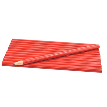 OŁÓWEK BUDOWLANY STOLARSKI TECHNICZNY OŁÓWKI 18cm ZESTAW OŁÓWKÓW 12sztuk