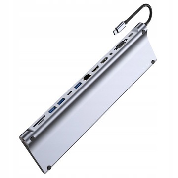 ДОК-СТАНЦИЯ ДЛЯ НОУТБУКА 12-в-1 USB-C HDMI LAN VGA SD WIREWAY ДЛЯ APPLE MAC