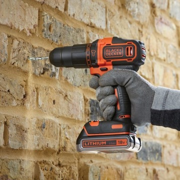 Black Decker Ударная дрель 18 В BDCHD18K1B2 2x 2 Ач + зарядное устройство