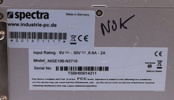 NEXCOM SPECTRA NISE106-N3710! НЕТ! ПОВРЕЖДЕН!