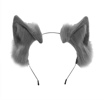 Kitten Ears Pałąk Cosplay Stroik Brązowy 2