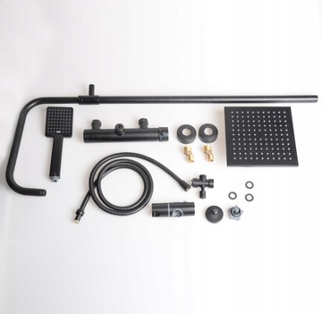 Душевой набор - душевая панель с тропическим душем 20 см.