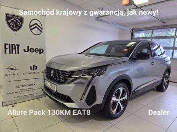 Peugeot 3008 II Crossover Facelifting  1.2 PureTech 130KM 2023 Peugeot 3008 Allure Pack 1.2 PureTech 130KM EAT8 SalonPL Gwrancja Dealer V
