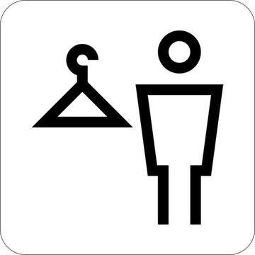 TABLICZKA Aluminium Piktogram- Szatnia Męska