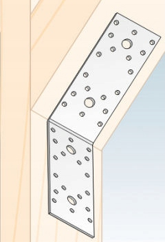 УГОЛ ОБИТА 135° СТОЛЯРНОЕ МОНТАЖНОЕ СОЕДИНЕНИЕ 140x140x55 2,5MM KLR