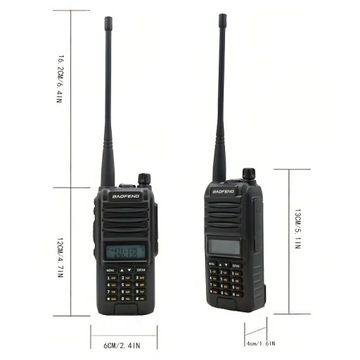 Профессиональная двухдиапазонная радиостанция Baofeng UV-E70 с двойным дисплеем,