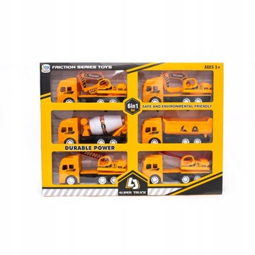 Большой набор из 6 строительных машин.