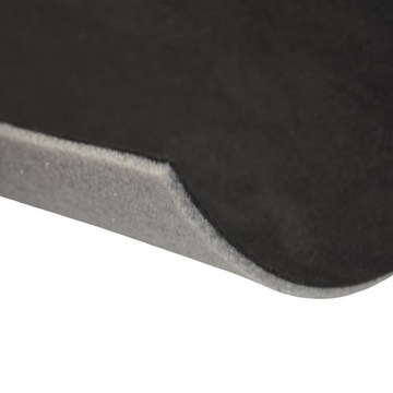 Обивка потолка черной замшей на поролоне толщиной 4 мм, ткань обивки автомобиля.