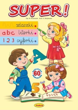 SUPER SZLACZKI, LITERKI, CYFERKI. KSIĄŻKA EDU.