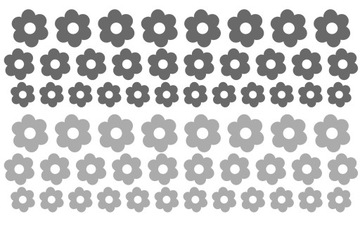 наклейки на велосипед с цветами 60шт 2-3см ДВА ЦВЕТА