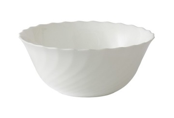 10167 SALATERKA SZKLANA miska Trianon 18cm biała
