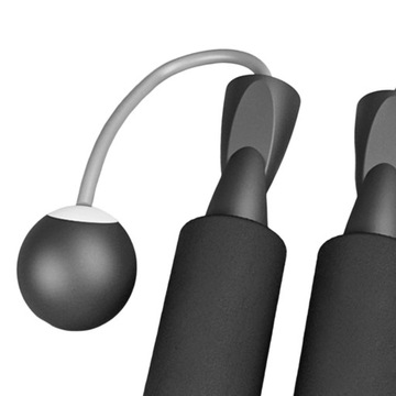 Противоутяжеленная скакалка для черного мяча диаметром 30 мм.