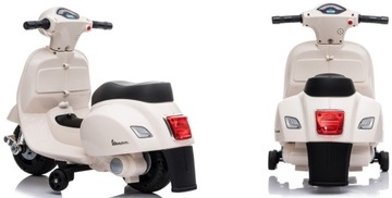 МОТОР НА АККУМУЛЯТОРЕ VESPA ДЛЯ ДЕТЕЙ, ЗВУК, СВЕТ, МОТОР ДЛЯ СКУТЕРА