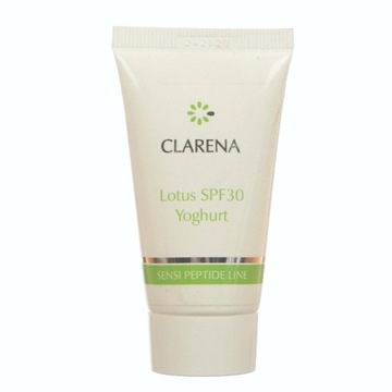 CLARENA Lotus Yoghurt SPF 30 przeciwsłoneczny jogurt 30 ml