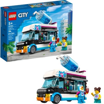 LEGO City Pingwinia furgonetka ze slushem pojazd 60384 klocki lego