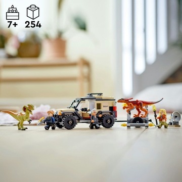 Klocki Jurassic World 76951 Transport pyroraptora